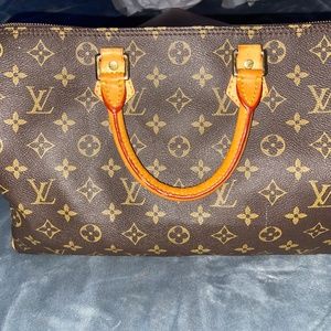 Louis Vuitton- Speedy Handbag- Monogram Handbag Canvas 35
